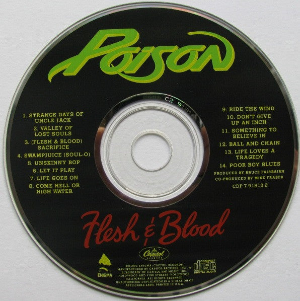Poison (3) : Flesh & Blood (CD, Album, JVC)