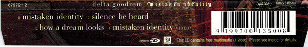Delta Goodrem : Mistaken Identity (CD, Single, Enh)