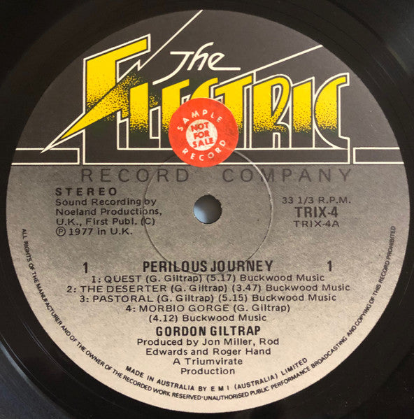 Gordon Giltrap : Perilous Journey (LP, Album)