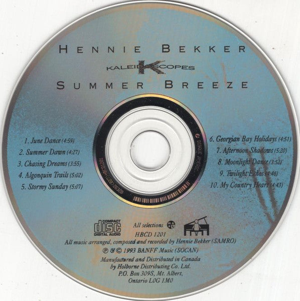Hennie Bekker : Summer Breeze (CD, Album)