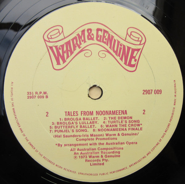 The Marionette Theatre Of Australia : Tales From Noonameena (LP)