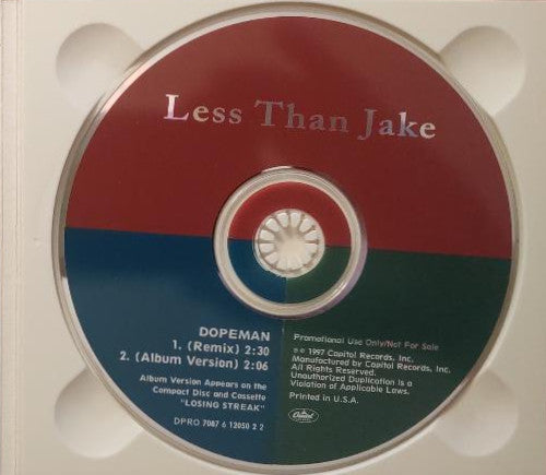 Less Than Jake : Dopeman (CD, Single, Promo)