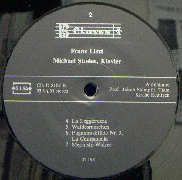 Michael Studer, Franz Liszt : Liszt (LP)