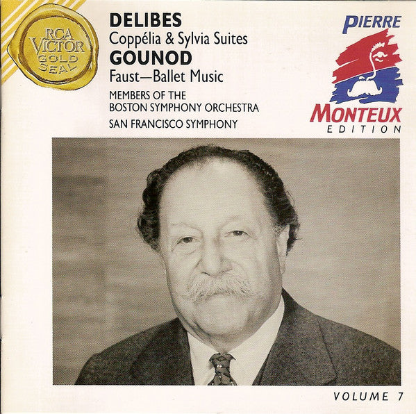 Delibes*, Gounod*, Members Of The Boston Symphony Orchestra*, San Francisco Symphony, Pierre Monteux : Coppélia & Sylvia Suites - Faust -Ballet Music (CD, Mono, RE, RM)