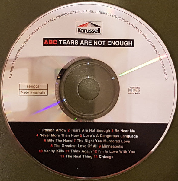 ABC : Tears Are Not Enough (CD, Comp)