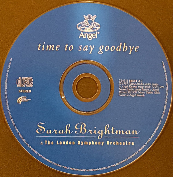 Sarah Brightman & London Symphony Orchestra : Time To Say Goodbye (CD, Album)