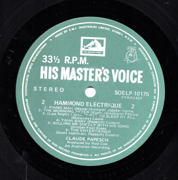 Claude Papesch : Hammond Electrique (LP, Album)