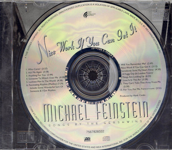 Michael Feinstein : Nice Work If You Can Get It: Songs By The Gershwins (CD, Album)