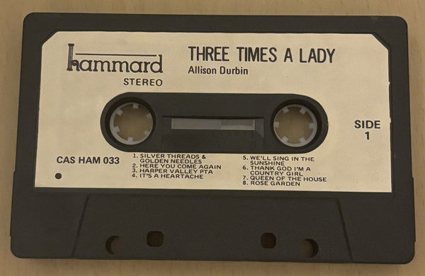 Allison Durbin : Three Times A Lady (Cass, Album)