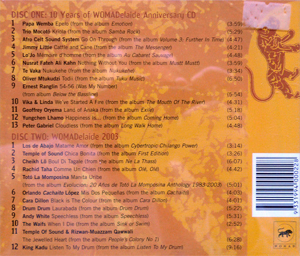 Various : Out Of This World (10 Years Of WOMAD In Australia) (2xCD, Comp)