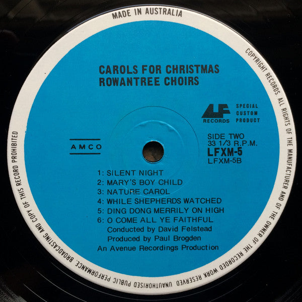 The Rowantree Choir : Carols For Christmas (LP)
