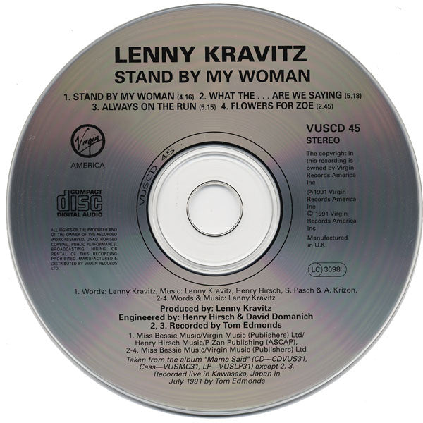Lenny Kravitz : Stand By My Woman (CD)