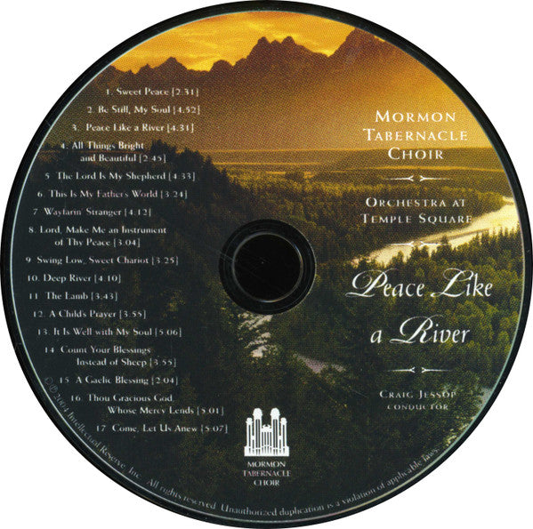 Mormon Tabernacle Choir : Peace Like A River (CD, Album)