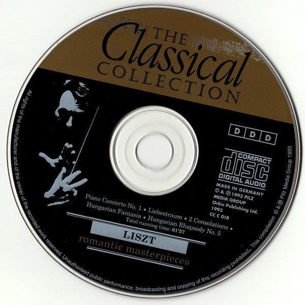 Franz Liszt : Romantic Masterpieces (CD, Comp)