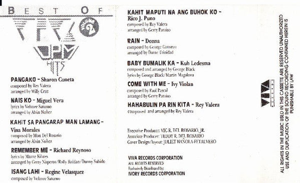 Various : Best of Viva OPM Hits Volume 2 (Cass, Comp)