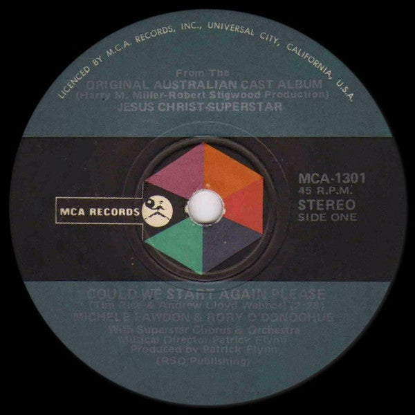 Michele Fawdon & Rory O'Donoghue : Could We Start Again Please (7", Single)