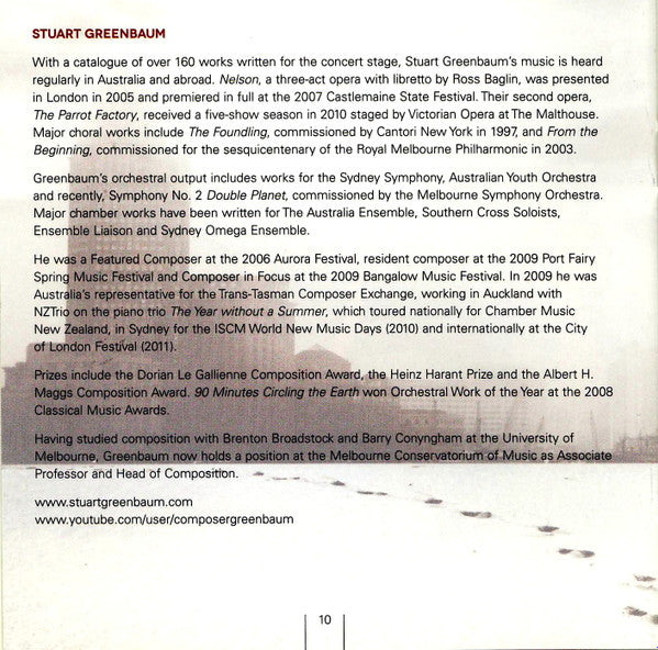 NZTrio : 800 Million Heartbeats - NZTrio Plays The Music Of Stuart Greenbaum (CD, Album)