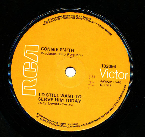 Connie Smith : Just For What I Am (7")