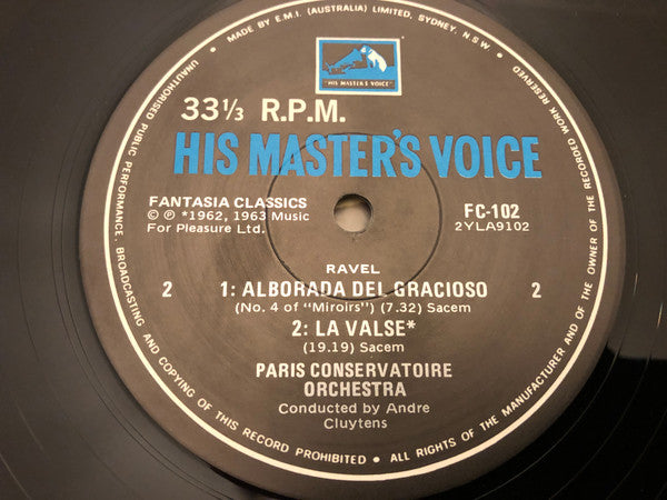 Maurice Ravel, Orchestre De La Société Des Concerts Du Conservatoire - André Cluytens : Ravel (LP)