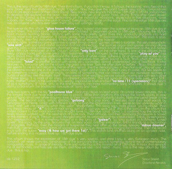 18th Dye : Tribute To A Bus (CD, Album)