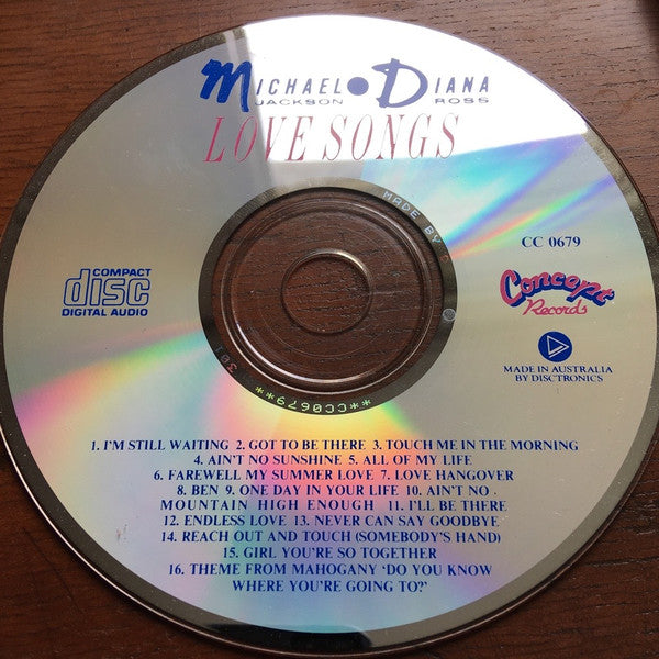 Michael Jackson / Diana Ross : Love Songs (CD, Comp)