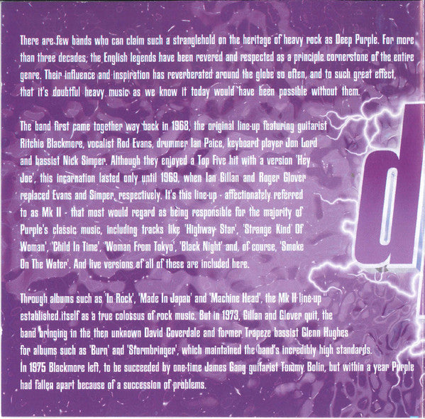 Deep Purple : Under The Gun (CD, Comp)