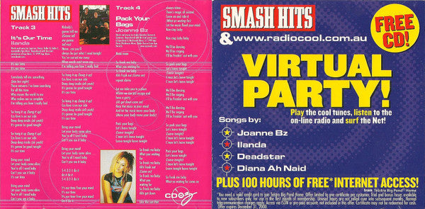 Various : Smash Hits - Virtual Party! (CD-ROM, Comp, Promo)