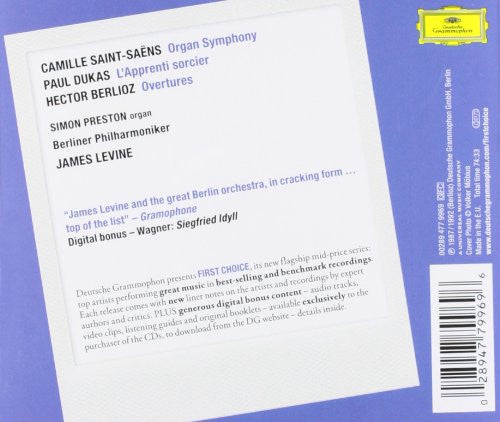 Camille Saint-Saëns, Paul Dukas - Simon Preston, Berliner Philharmoniker, James Levine (2) : »Orgel-Symphonie« · L'Apprenti Sorcier (CD, Album, Enh, RE)