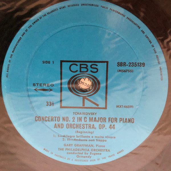 Tchaikovsky* - Gary Graffman, Eugene Ormandy, Philadelphia Orchestra* : Piano Concertos Nos. 2 And 3 (LP, Album)