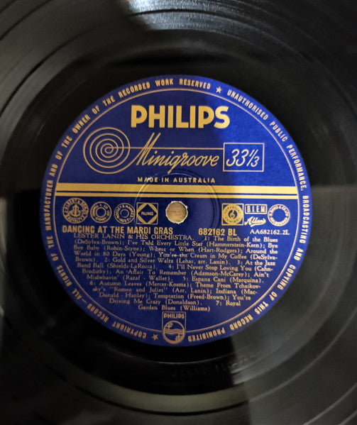 Lester Lanin And His Orchestra : Dancing At The Mardi Gras (LP, Album)