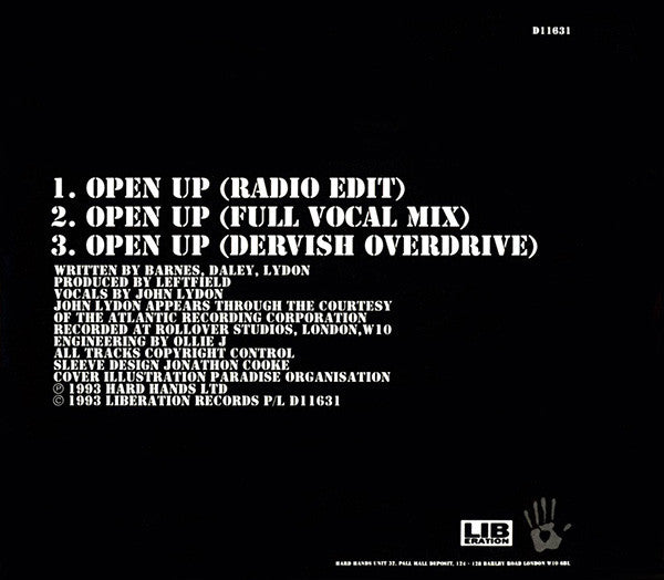 Leftfield | John Lydon : Open Up (CD, Single)