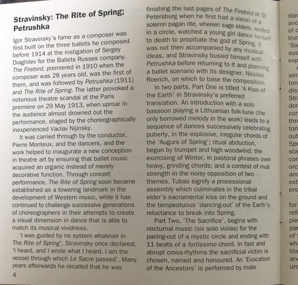 Igor Stravinsky, Mariss Jansons, Oslo Philharmonic Orchestra* : Le Sacre Du Printemps - Pétrouchka (CD, Album)