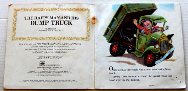 Larry Groce : The Happy Man And His Dump Truck (7", EP, Mon)