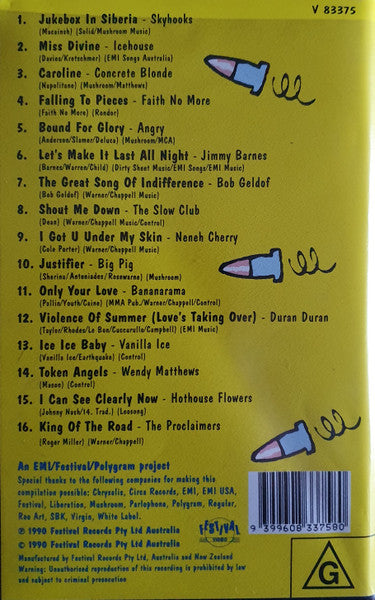 Various : 1991 The Gun Hits (VHS, Album, Comp, PAL)