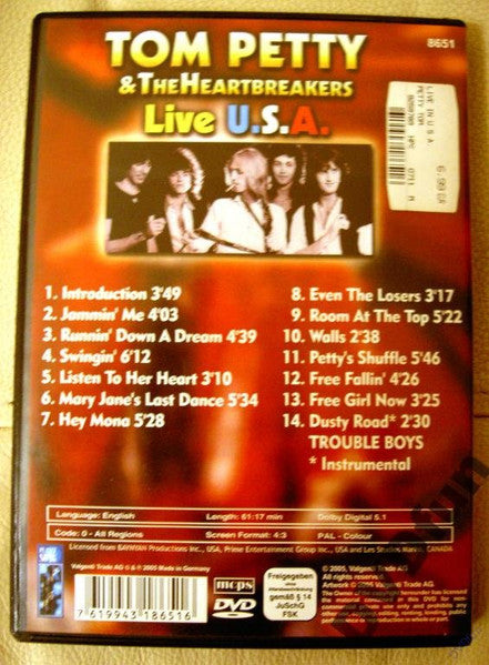 Tom Petty And The Heartbreakers : Live U.S.A. (DVD-V, PAL)