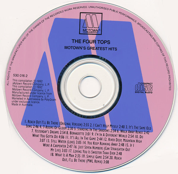 Four Tops : Motown's Greatest Hits (CD, Comp)