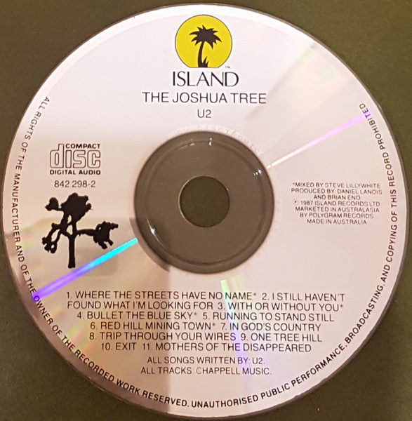 U2 : The Joshua Tree (CD, Album, RE)