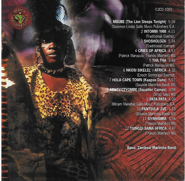 Zambezi Marimba Band : Marimbas Out Of Africa (CD)