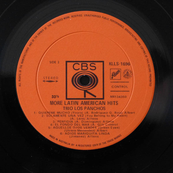 Trio Los Panchos : Trio Los Panchos Y Sus Canciones Favoritas (LP, Comp, RE)