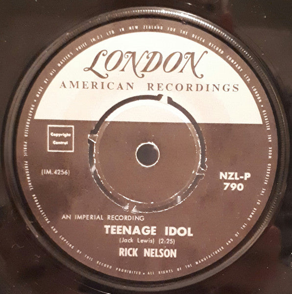 Rick Nelson* : Teen Age Idol (7", Single)