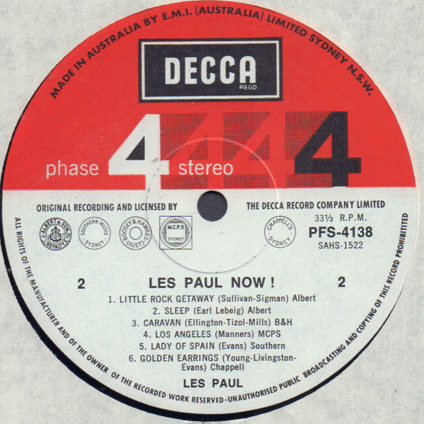 Les Paul : Les Paul Now! (LP, Album)