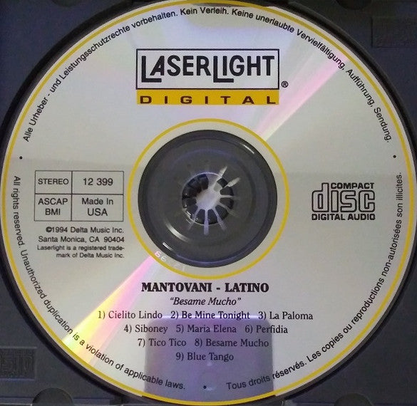 Mantovani : Latino - Besame Mucho (CD, Comp)