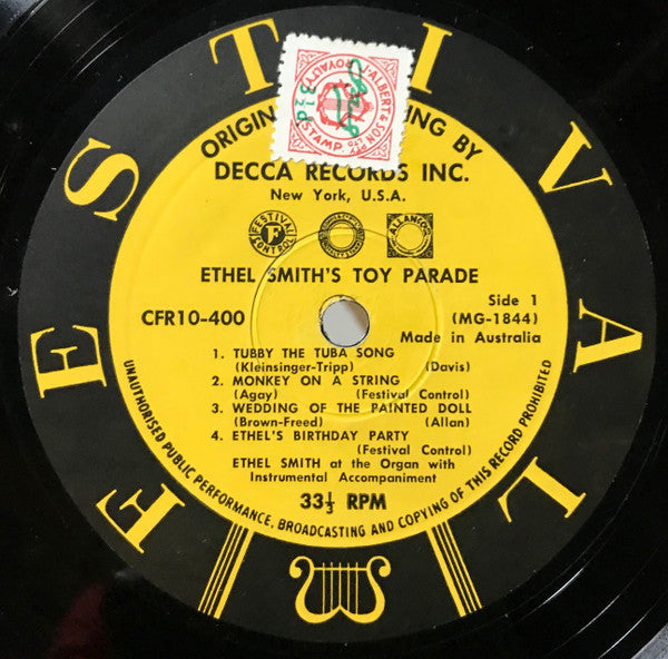 Ethel Smith : Ethel Smith's Toy Parade (10")