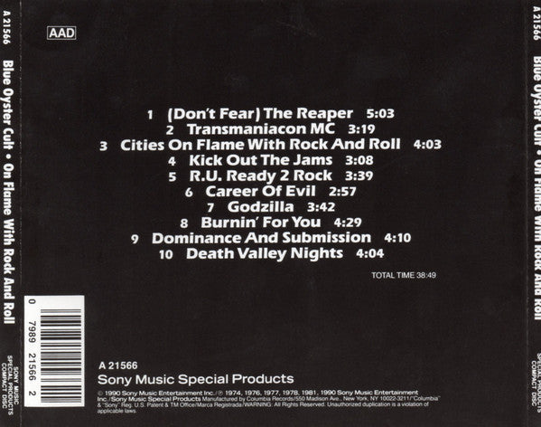 Blue Öyster Cult : On Flame With Rock And Roll (CD, Comp)