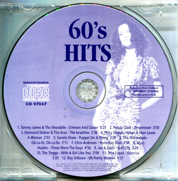 Various : 60's Hits (CD, Comp)