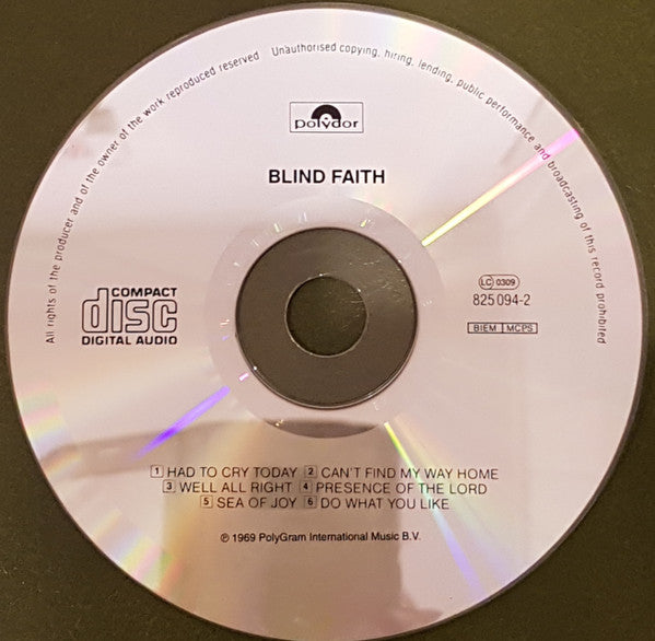 Blind Faith (2) : Blind Faith (CD, Album, RE)