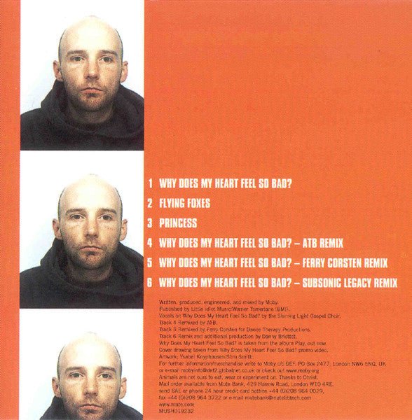 Moby : Why Does My Heart Feel So Bad? (CD, Single)