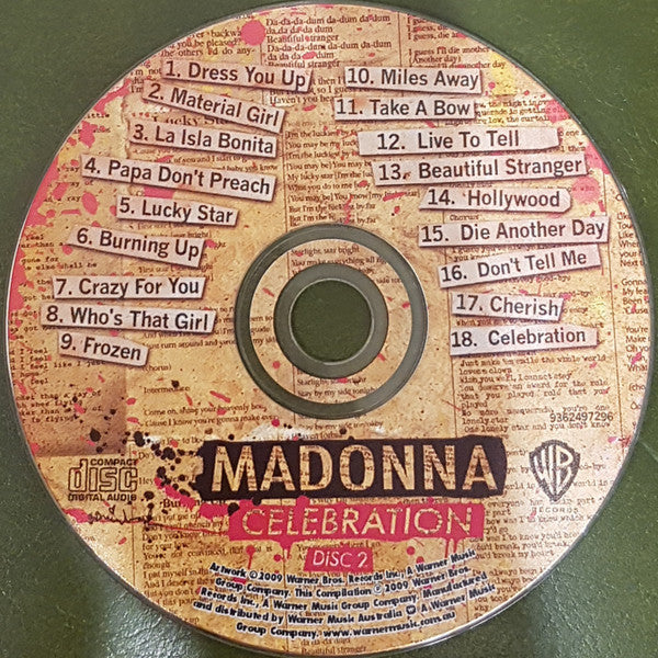 Madonna : Celebration (2xCD, Comp, RM, Ori)