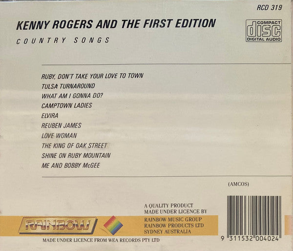 Kenny Rogers & The First Edition : Country Songs (CD, Comp)
