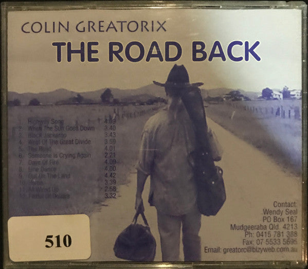 Colin Greatorix : The Road Back (CD, Album)